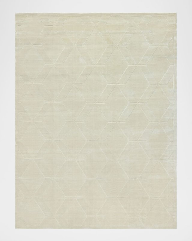 Brunello Hand-Loomed Light Beige Rug, 6' x 9'